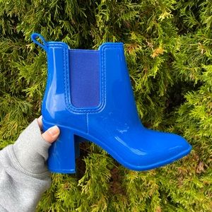 Jeffrey Campbell “Hurricane”Blue Rain Booties
